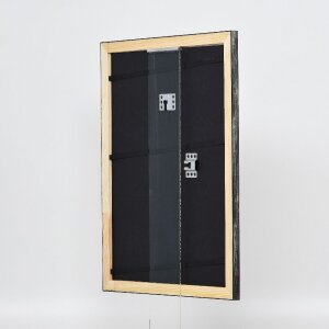 Effect Holz-Bilderrahmen Profil 40 Silber 7x10 cm Acrylglas