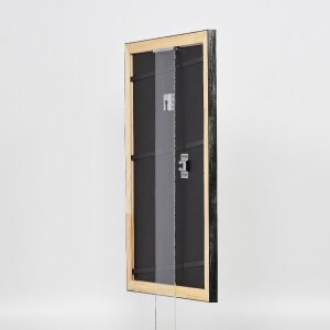 Effect Holzbilderrahmen Profil 40 Silber 9x13 cm Acrylglas