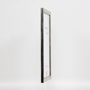 Effect Holz-Bilderrahmen Profil 40 Silber 10x15 cm Acrylglas
