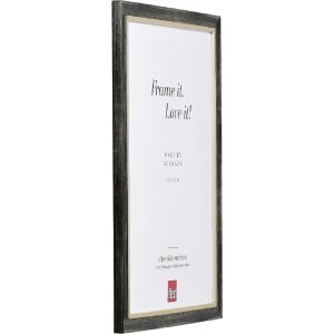 Фоторамка Effect из дерева профиль 40 Платина 14,8x21 см Акрил