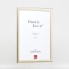 Effect Holz-Bilderrahmen Profil 43 silber 7x10 cm Kunstglas