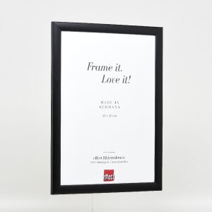 effect Holz-Bilderrahmen Profil 43 schwarz 35x100 cm Kunstglas