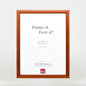 effect Holz-Bilderrahmen Profil 43 braun 35x50 cm mit Kunstglas