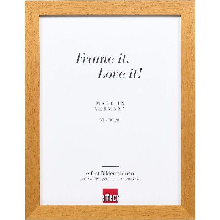 Effect Holzbilderrahmen Profil 52 eichefarben 27x48 cm Kunstglas