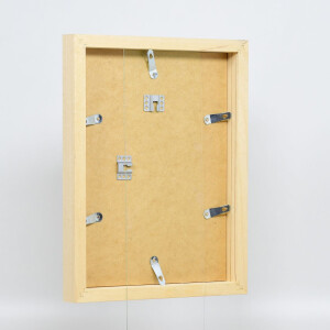 Эффектная деревянная фоторамка профиль 55 натуральный 27x48 см художественное стекло