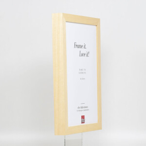 Эффектная деревянная фоторамка профиль 55 натуральный 27x48 см художественное стекло