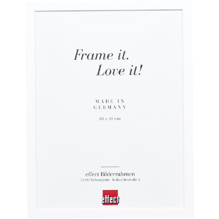 Фоторамка effect из дерева профиль 58 белая 35x100 см с ацетатным стеклом