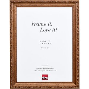 effect 0632-1015-43 Holzrahmen Profil 63 Barockstil braun...
