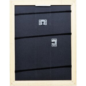 Effect Holz-Bilderrahmen Profil 64 weiß 24x30 cm Kunstglas