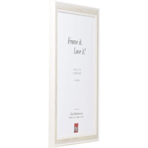 Effect Holzbilderrahmen Profil 64 weiß 62x93 cm Kunstglas
