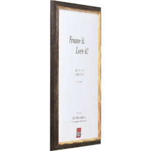 Фоторамка Effect из дерева Профиль 67 темно-коричневая 62x93 см с закаленным стеклом