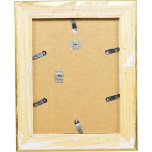 effect 0802-5075-02 Holz-Bilderrahmen Profil 80 Gold 50x75 cm mit Acrylglas