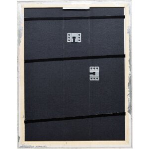 Effect Holzbilderrahmen Profil 86 Barock 70x70 cm silber