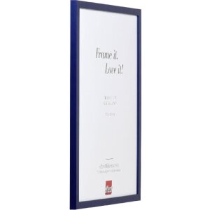Effect Holzrahmen Profil Top S blau 20x25 cm Kunstglas