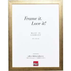 Effect Holzrahmen Profil Top Pro gold 30,5x91,5 cm Kunstglas