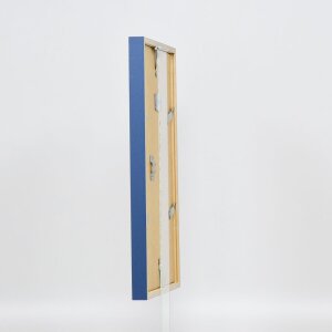 Effect Holzrahmen Profil 35 blau 50x65 cm Normalglas Abstandshalter