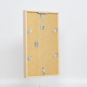 Effect Holzrahmen Profil 35 hellbraun 50x65 cm Normalglas Abstandshalter