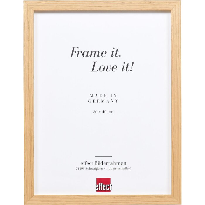 Фоторамка effect из массива дуба 20x20 см с прозрачным стеклом