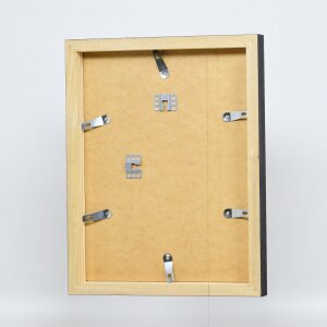 Effect Holz-Bilderrahmen Profil 55 schwarz 40x50 cm mit Normalglas und Abstandsleiste