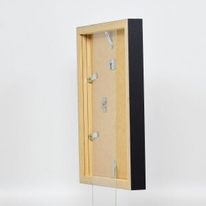 Effect Holz-Bilderrahmen Profil 55 schwarz 59,4x84,1 cm mit Abstandsliste