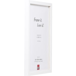 Фоторамка Effect профиль 58, белая, 10x10 см, с прозрачным стеклом