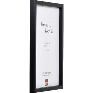 Фоторамка Effect из дерева профиль 58 черная 15x20 см с прозрачным стеклом