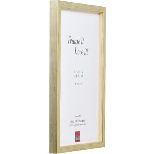 Фоторамка Effect из дерева Profil 58 античное серебро 25x80 см со стеклом и распоркой