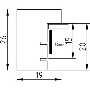 Фоторамка Effect из массивной древесины, профиль 58, серебристая, 28x35 см