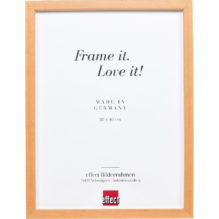 Фоторамка Effect Profil 58 светло-коричневая 40x40 см с стеклом и распоркой