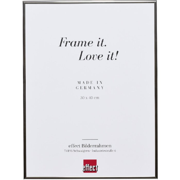 Effect Quadro Spiegelrahmen Silber Hochglanz 29,7 x 42 cm DIN A3 Aluminium