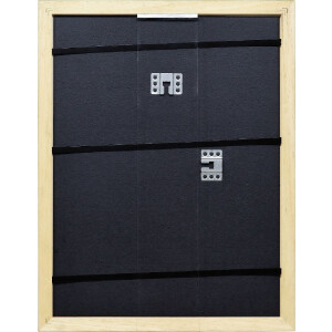 Эффектное настенное зеркало деревянный профиль 21 зеленый 21x29,7 см