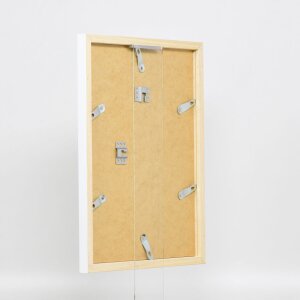 Effect Wandspiegel Holzprofil Top Cube Spiegel weiß 40x50 cm