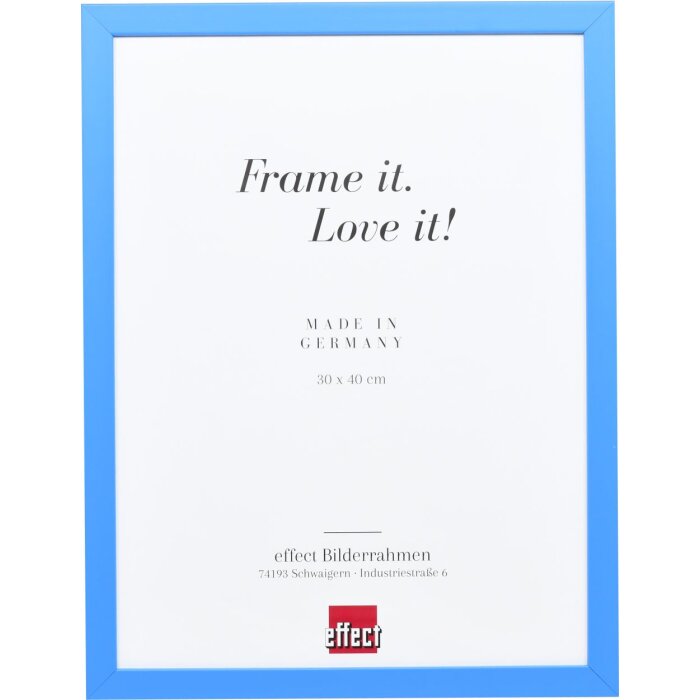 Effect Wandspiegel Holzprofil Top Cube Spiegel blau 40x60 cm