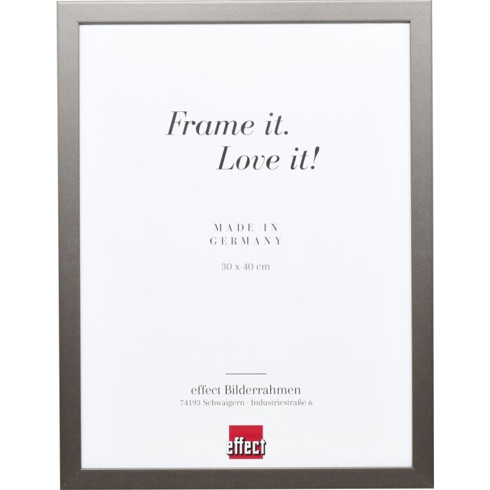 Effect Wandspiegel Holzprofil Top Cube Spiegel platin 50x70 cm