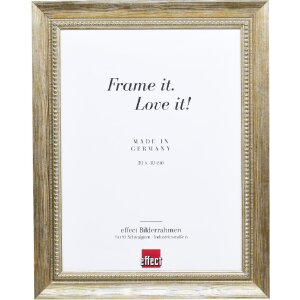 Effect Massiv-Holzrahmen Profil 28 gold 15x20 cm...