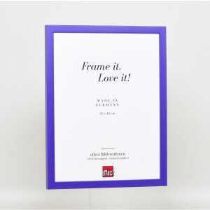 Effect Holzrahmen Top Cube 13x13 cm lila Acrylglas Museumsqualität