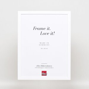 Effect Holzrahmen Top Cube 20x25 cm weiß Acrylglas Museumsqualität