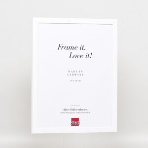 Effect Holzrahmen Top Cube 20x28 cm weiß Acrylglas Museumsqualität