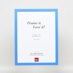 Effect Holzrahmen Top Cube 20x28 cm blau Acrylglas Museumsqualität