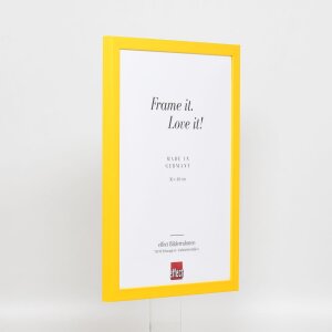 Effect Holzrahmen Top Cube 23x70 cm gelb Acrylglas Museumsqualität