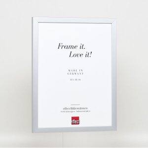 Effect Holzrahmen Top Cube 27x48 cm silber Acrylglas Museumsqualität