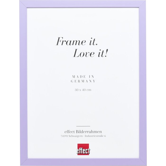 Effect Holzrahmen Top Cube 40x40 cm flieder Acrylglas Museumsqualität