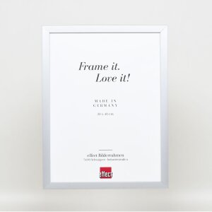 Effect Holzrahmen Top Cube 45x60 cm silber Acrylglas Museumsqualität