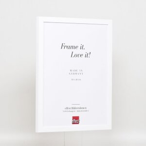 Effect Holzrahmen Top Cube 50x50 cm weiß Acrylglas Museumsqualität