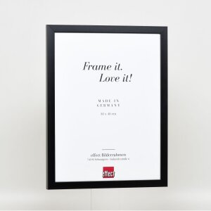 Effect Holzrahmen Top Cube 50x75 cm schwarz Acrylglas Museumsqualität