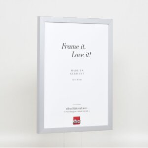 Effect Holzrahmen Top Cube 14,8x21 cm silber Acrylglas Museumsqualität