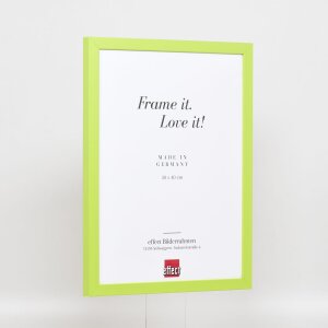 Effect Holzrahmen Top Cube 14,8x21 cm grün Acrylglas Museumsqualität