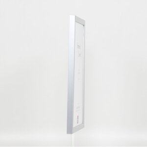 Effect Holzrahmen Top Cube 61x91,5 cm silber Acrylglas Museumsqualität