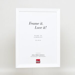 Effect Holzrahmen Top N weiß 61x91,5 cm Acrylglas Museumsqualität