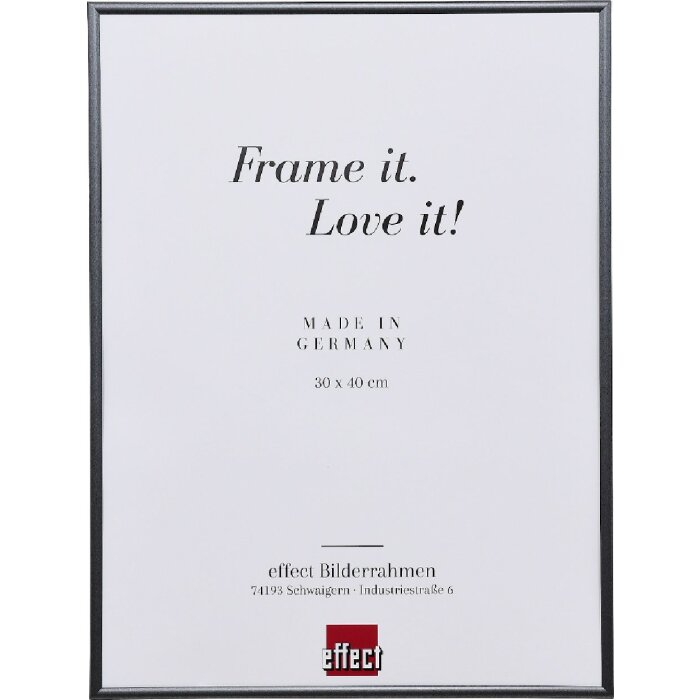 Effect Kunststoffrahmen Art anthrazit 25x30 cm Museumsglas